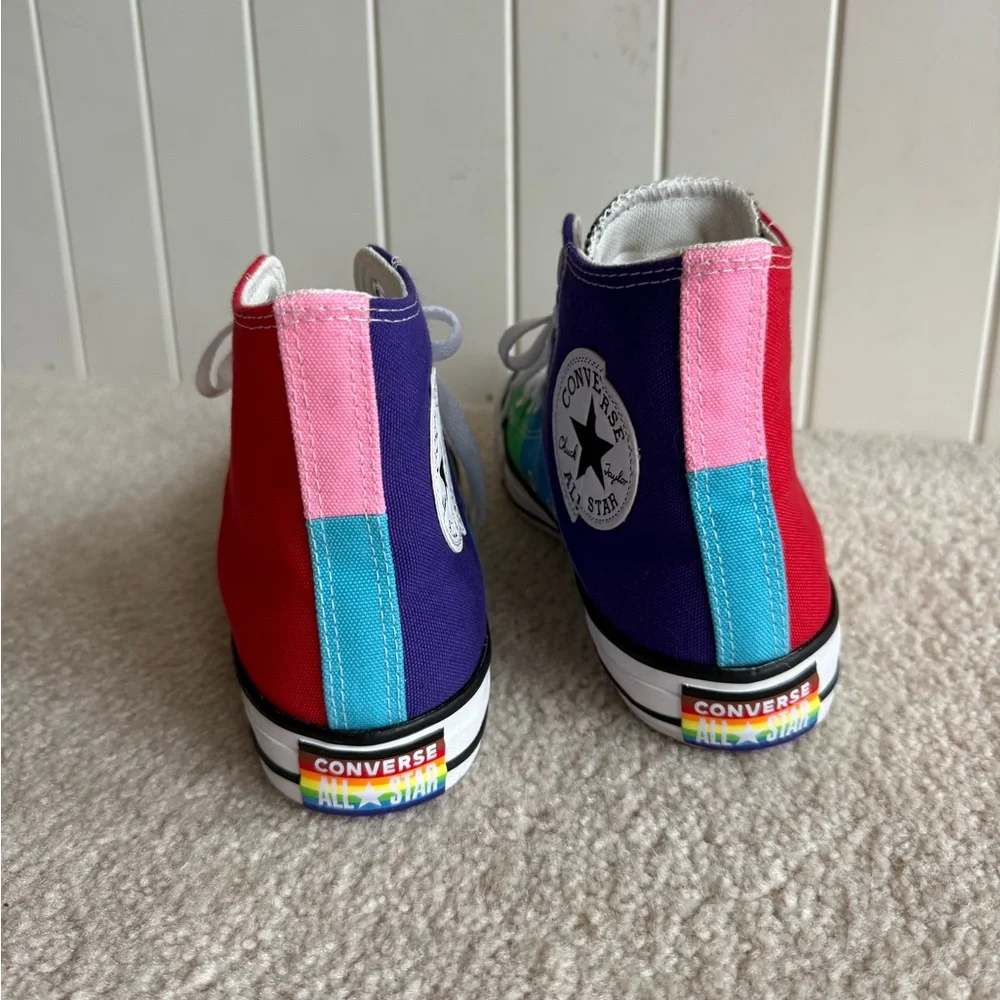 Unisex Converse Chuck Taylor All Star Pride Rainbow Sneakers A06032C M 5 W 7 - Picture 3 of 7